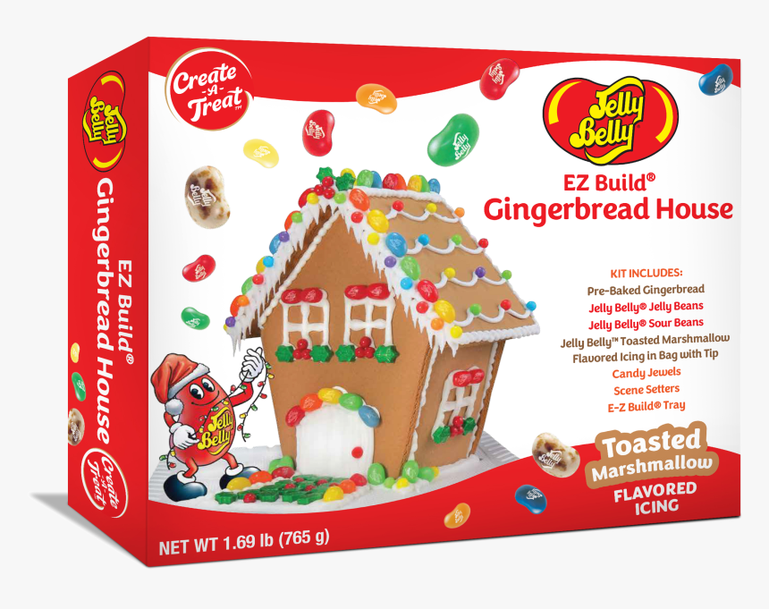 Jelly Belly Gingerbread House Kit, HD Png Download