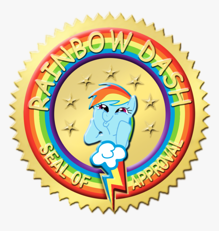 Rainbow Dash Rarity Pinkie Pie Clip Art - Rainbow Dash Seal Of Approval, HD Png Download