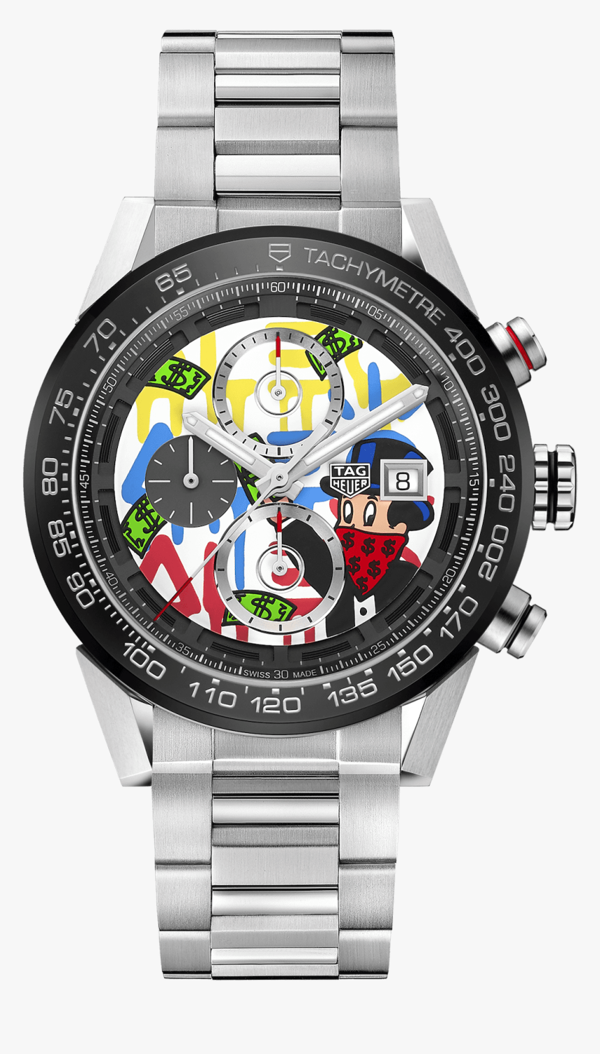 Tag Heuer Watch Carrera Calibre Heuer 01 Alec Monopoly - Tag Heuer Carrera Alec Monopoly, HD Png Download