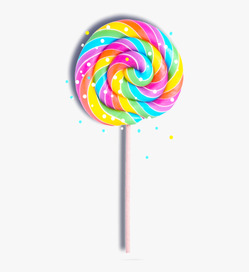 Food Swirl Yummy Cutefood - Rainbow Lollipop Transparent, HD Png Download