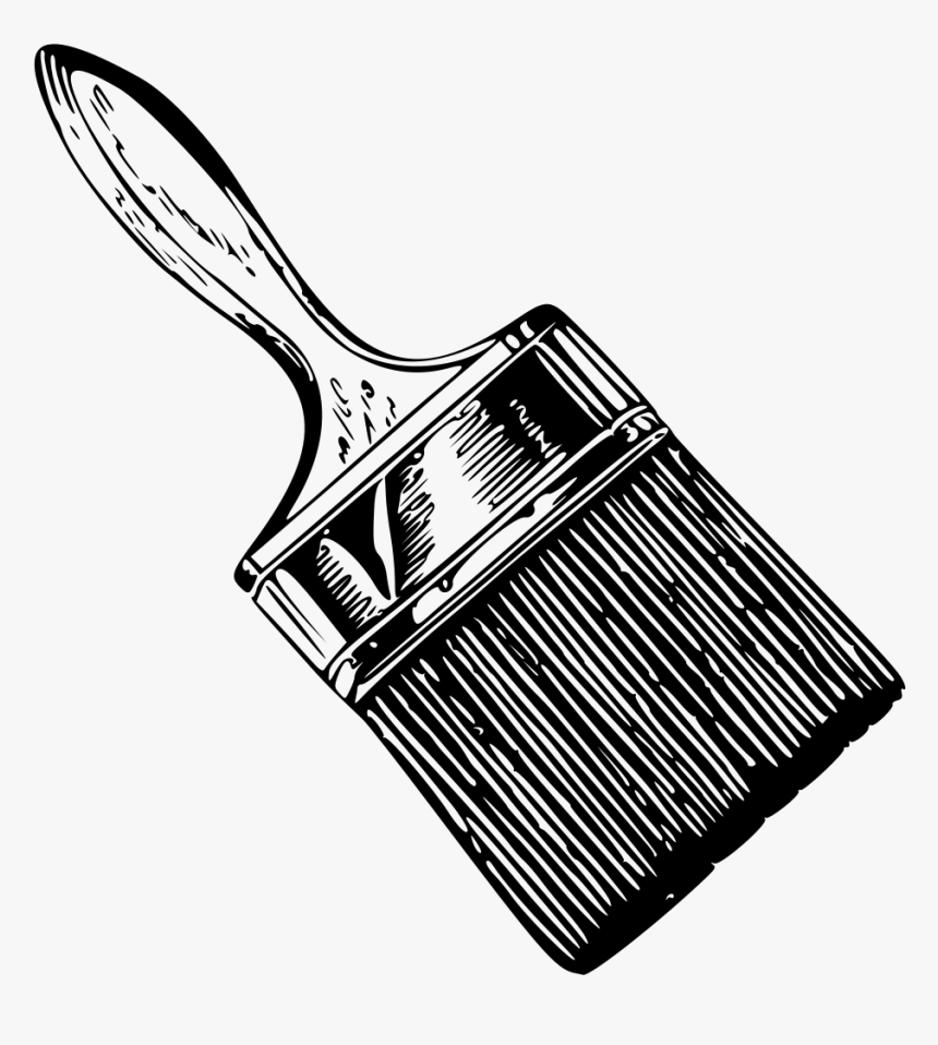 Paintbrush - Paint Brush Drawing Png, Transparent Png