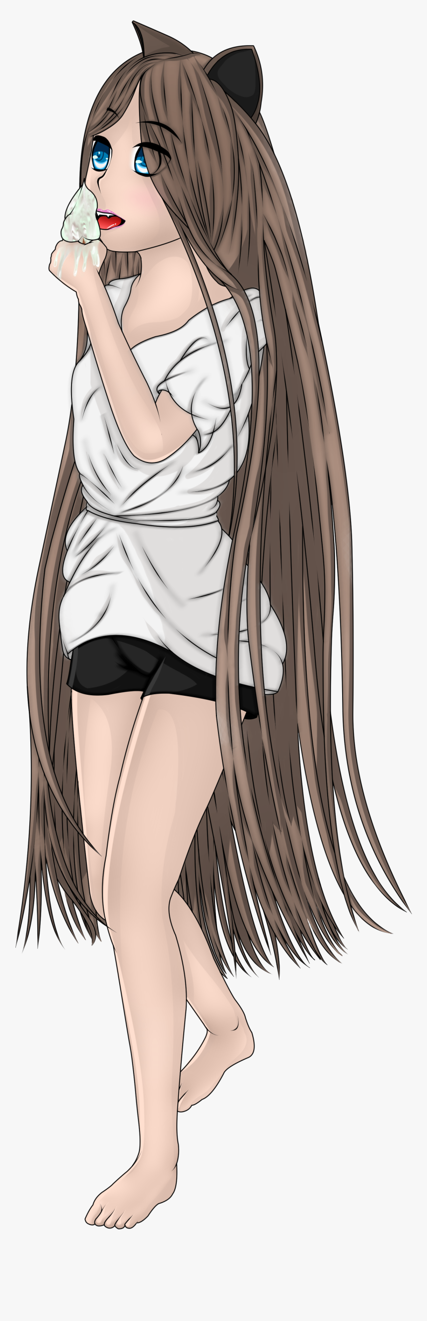 Lollipop Wants Ice Cream - Anime, HD Png Download