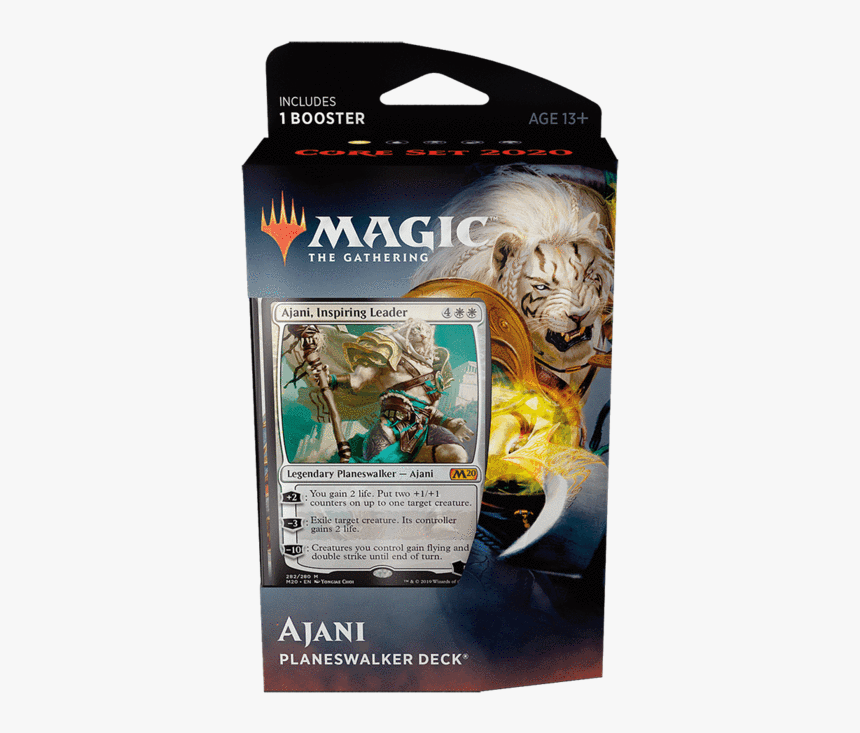 Mtg Planeswalker Deck - Core Set 2020 Planeswalker Deck Ajani, HD Png Download