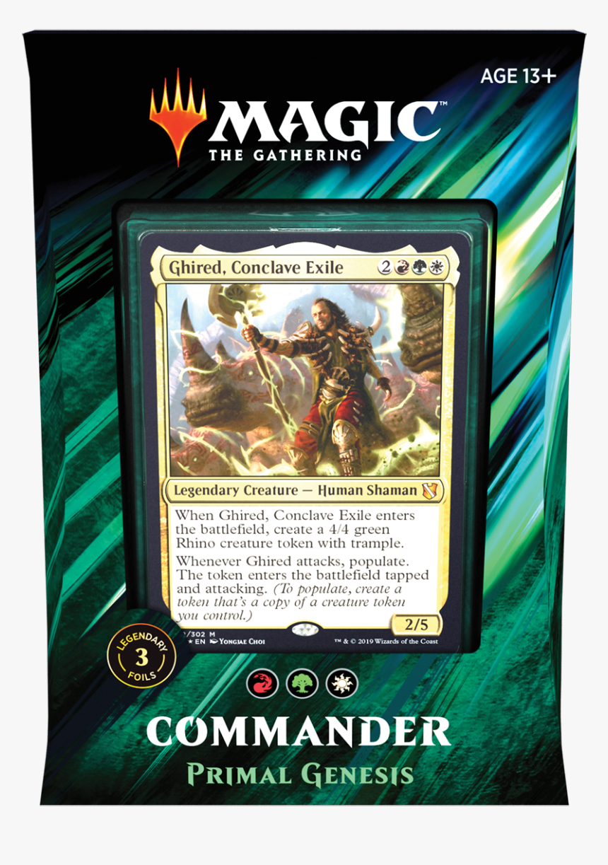 Commander 2019 - Primal Genesis - Mtg 2019 Commander Decks, HD Png Download