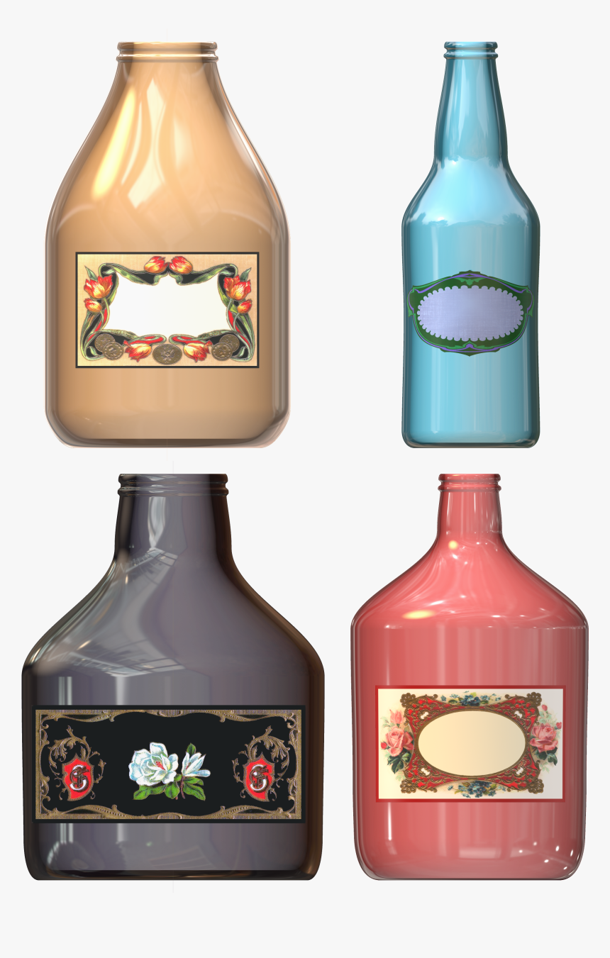 Scrapbook Elements Scrap Bottle - Free Vintage Labels, HD Png Download
