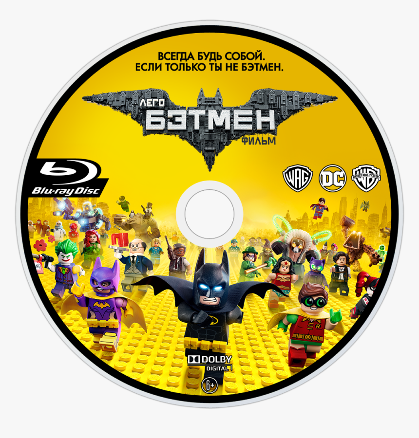 The Lego Batman Movie Bluray Disc Image - Blu Ray Lego Batman, HD Png Download