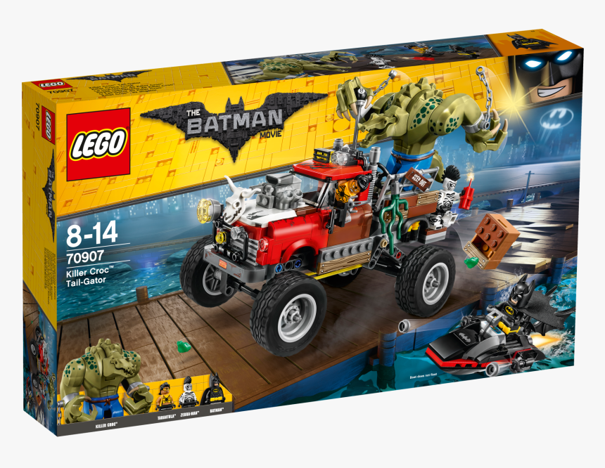 Killer Croc Tail Gator - Lego Batman Movie 70907, HD Png Download