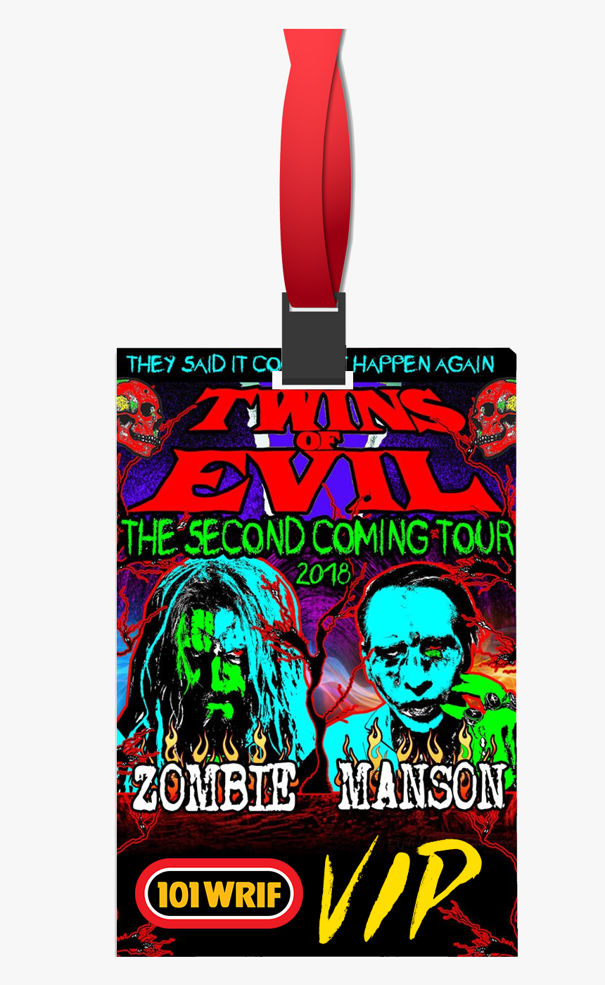 Rob Zombie Marilyn Manson 2018 Tour Clipart , Png Download - Twins Of Evil Tour 2019, Transparent Png