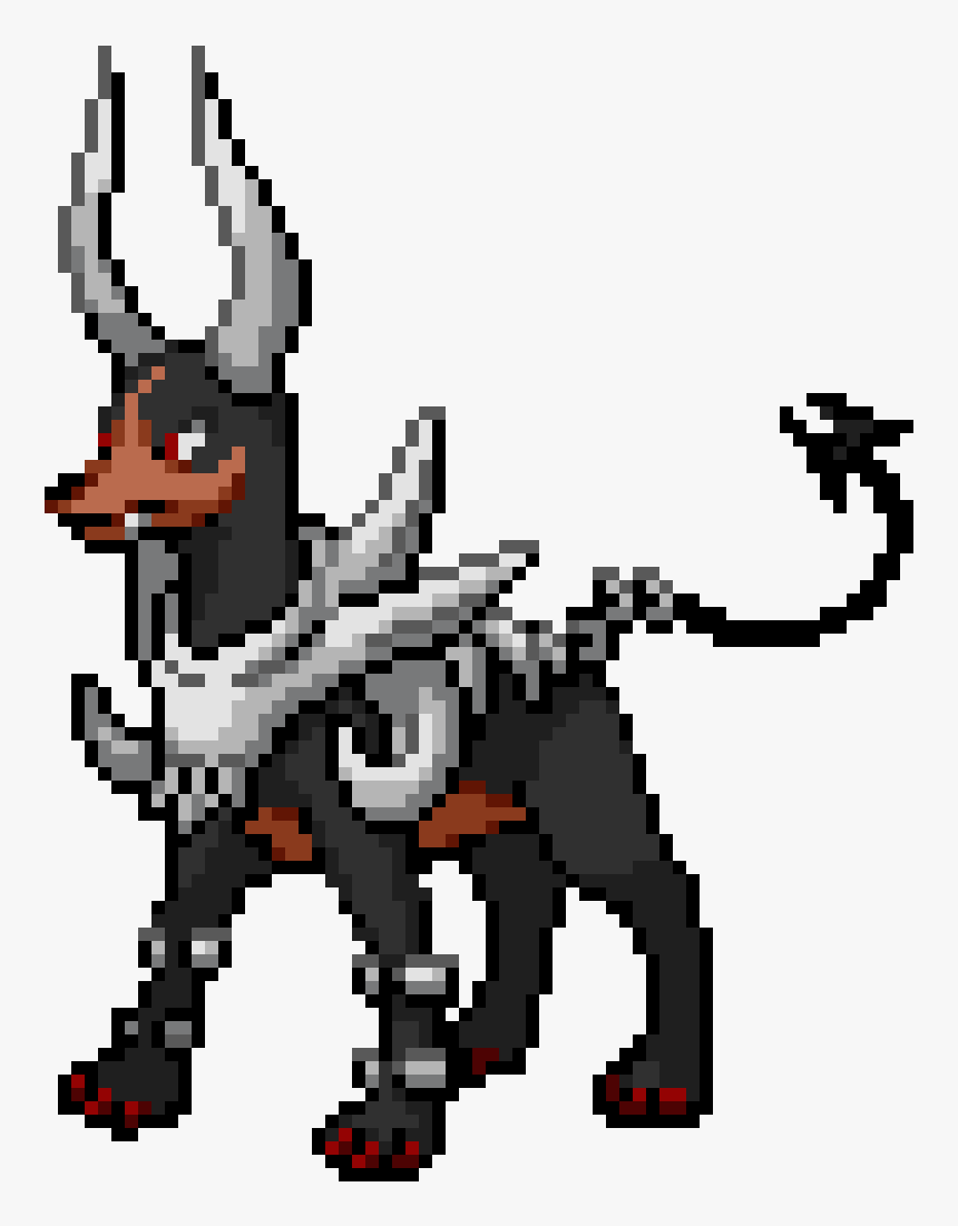 Mega Houndoom Pixel Art, HD Png Download