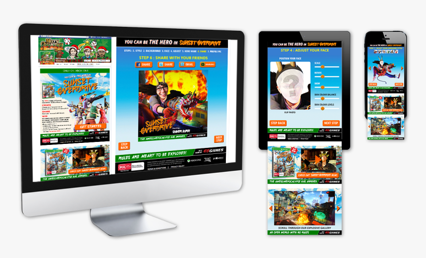 Sunset Overdrive - Led-backlit Lcd Display, HD Png Download