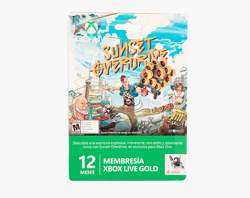 Tarjeta Xbox 360 Live 12 Meses 1 Sunset Overdrive - Poster, HD Png Download
