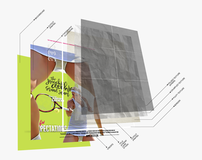 Vintage Folded Poster Textures Photoshop Tutorial - Commercial Building, HD Png Download