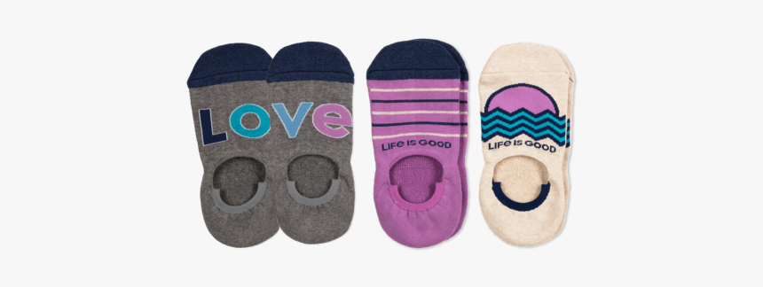 3-pack Women S Love Cushioned Invisible No Show Socks - Sneakers, HD Png Download