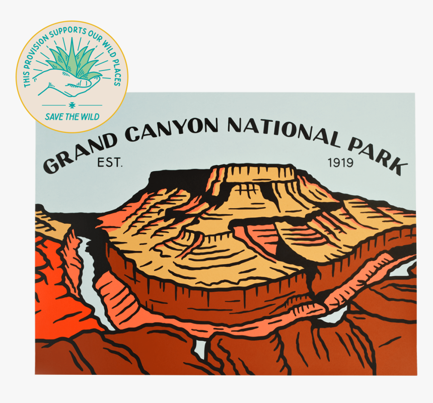Grand Canyon Patch South Rim, HD Png Download