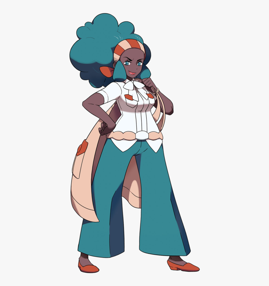 Black White Lenora 2 - Black Gym Leader Pokemon, HD Png Download
