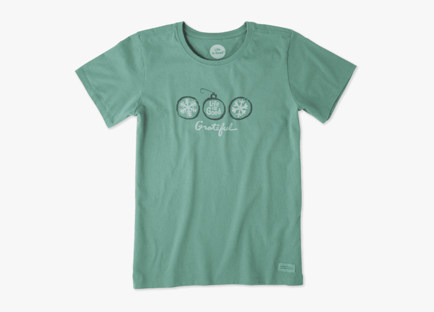 Women S Grateful Ornaments Crusher Tee - Active Shirt, HD Png Download