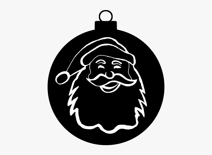 Christmas Ornament Santa Claus - Christmas Silhouettes, HD Png Download