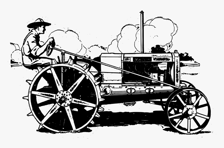 International Harvester John Deere Tractor Clip Art - Antique Tractor Clip Art, HD Png Download