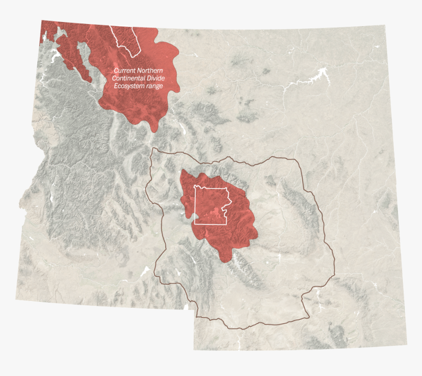 Northern Continental Divide Ecosystem Political Map, HD Png Download