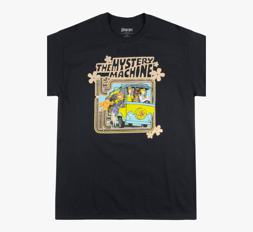 Scooby Doo Gang The Mystery Machine T Shirt Distressed - Active Shirt, HD Png Download