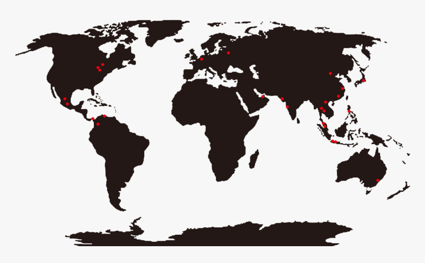 Transparent North America Outline Png - Mexico Png World Map, Png Download