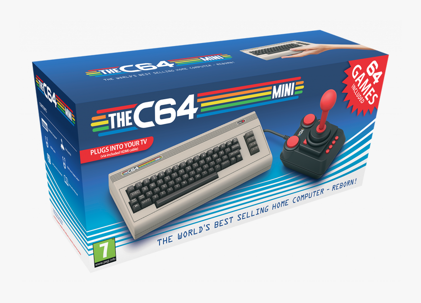 No Caption Provided - Retro Commodore 64 Mini, HD Png Download