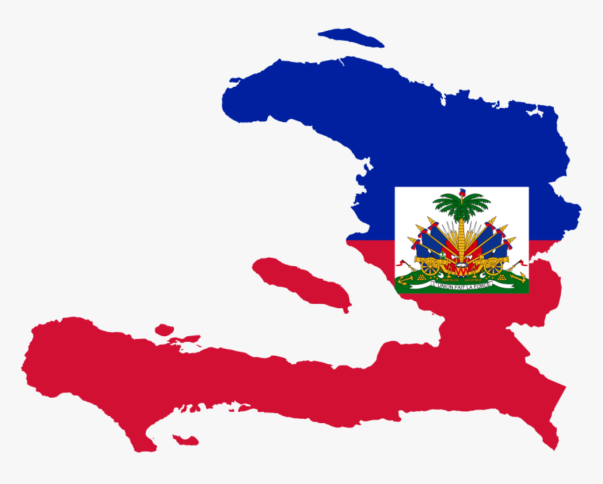 Flag Map Of Haiti, HD Png Download