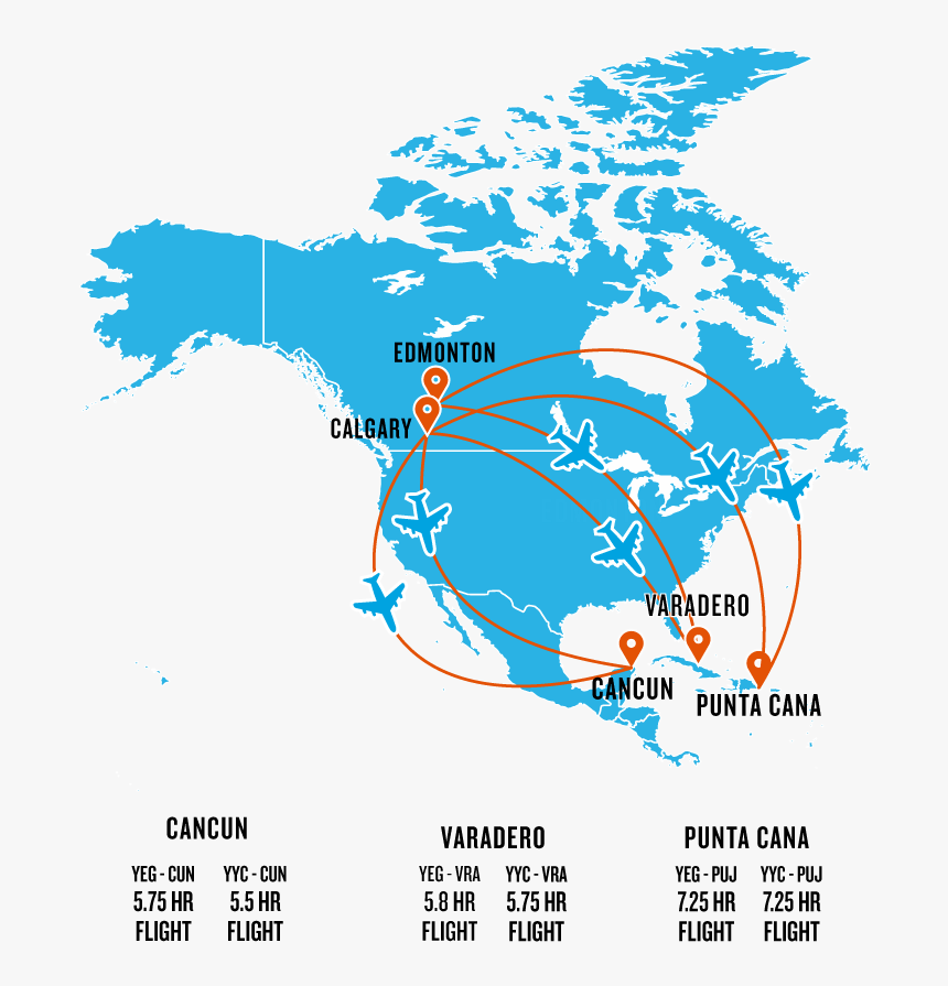 Edmonton To Punta Cana, HD Png Download