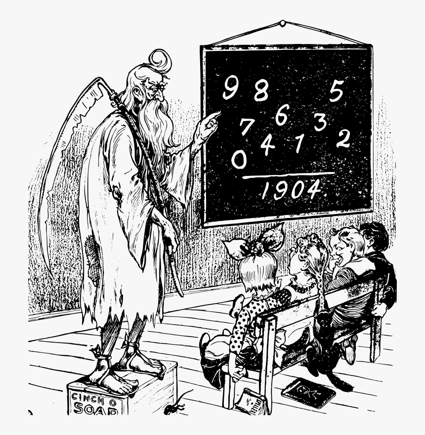 Father Time Teaches - Illustration, HD Png Download