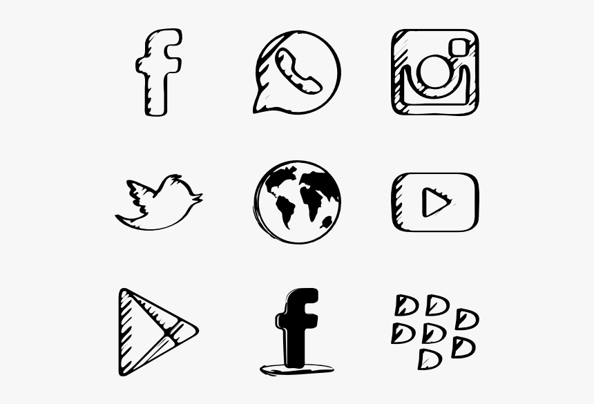 Sketch Icons, HD Png Download
