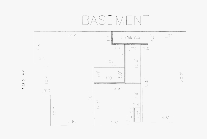 Mill Road Basement - Technical Drawing, HD Png Download