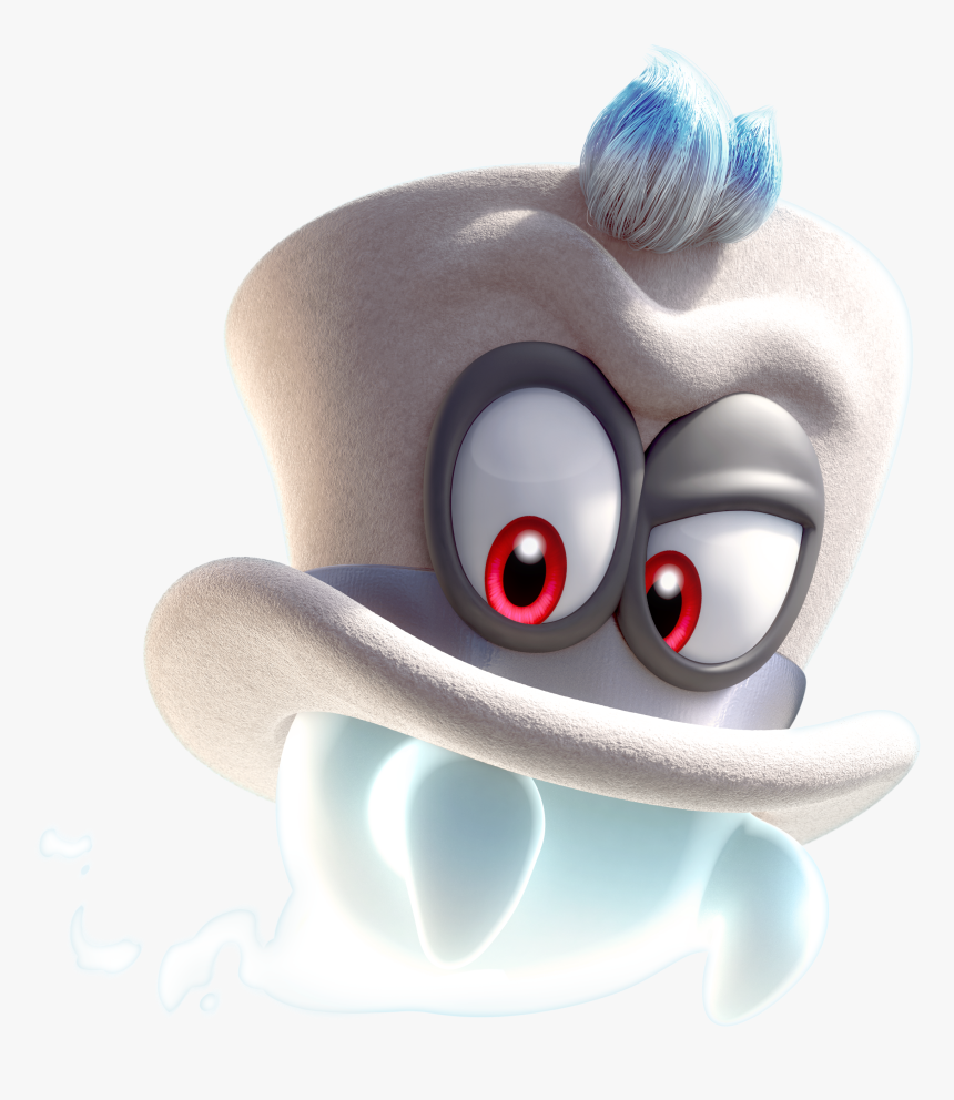 Super Mario Odyssey Cappy Art, HD Png Download