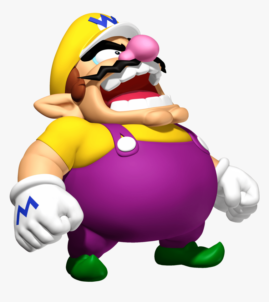 Angry Wario - Printable Mario Bros Characters, HD Png Download