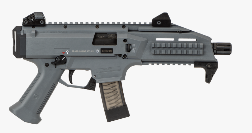 Pistol Muzzle Flash Png - Cz Scorpion Od Green, Transparent Png