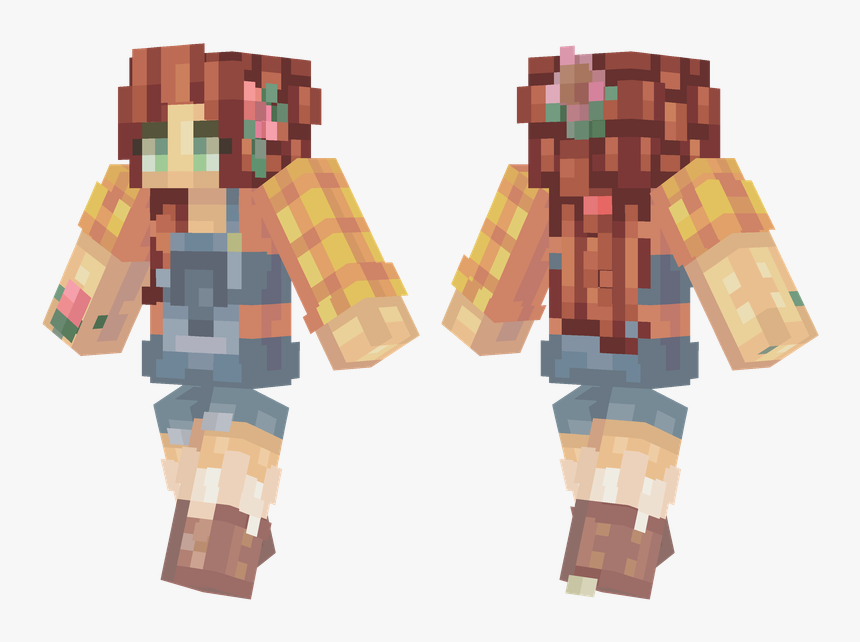 Transparent Female Farmer Clipart - Minecraft Arnold Schwarzenegger Skin, HD Png Download
