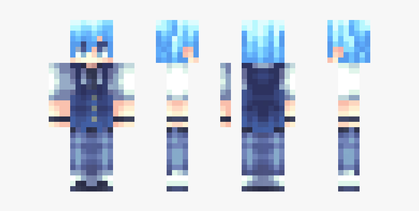 Minecraft Skin Nagisa Shiota, HD Png Download