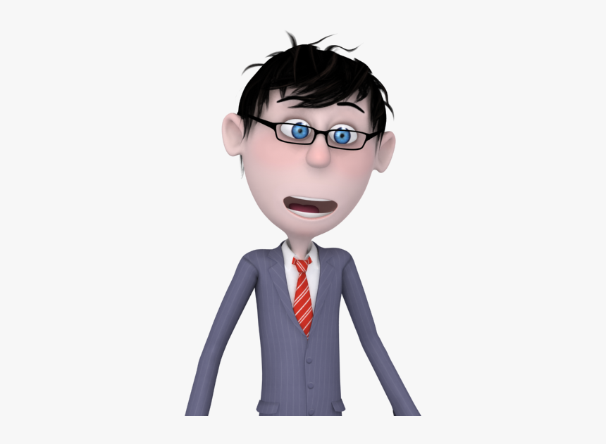 Surprised Cartoon Guy, HD Png Download