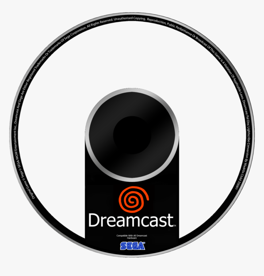 Sega Dreamcast Disc Template - Dreamcast Cd Cover, HD Png Download