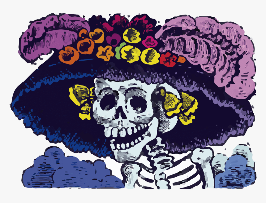 La Catrina In Color, HD Png Download