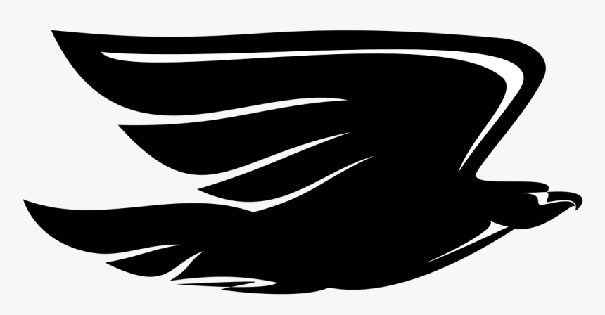 Águila, Perfil, Negro, Silueta, Vector, Decorativo - Águia Carregando Um Diamante, HD Png Download
