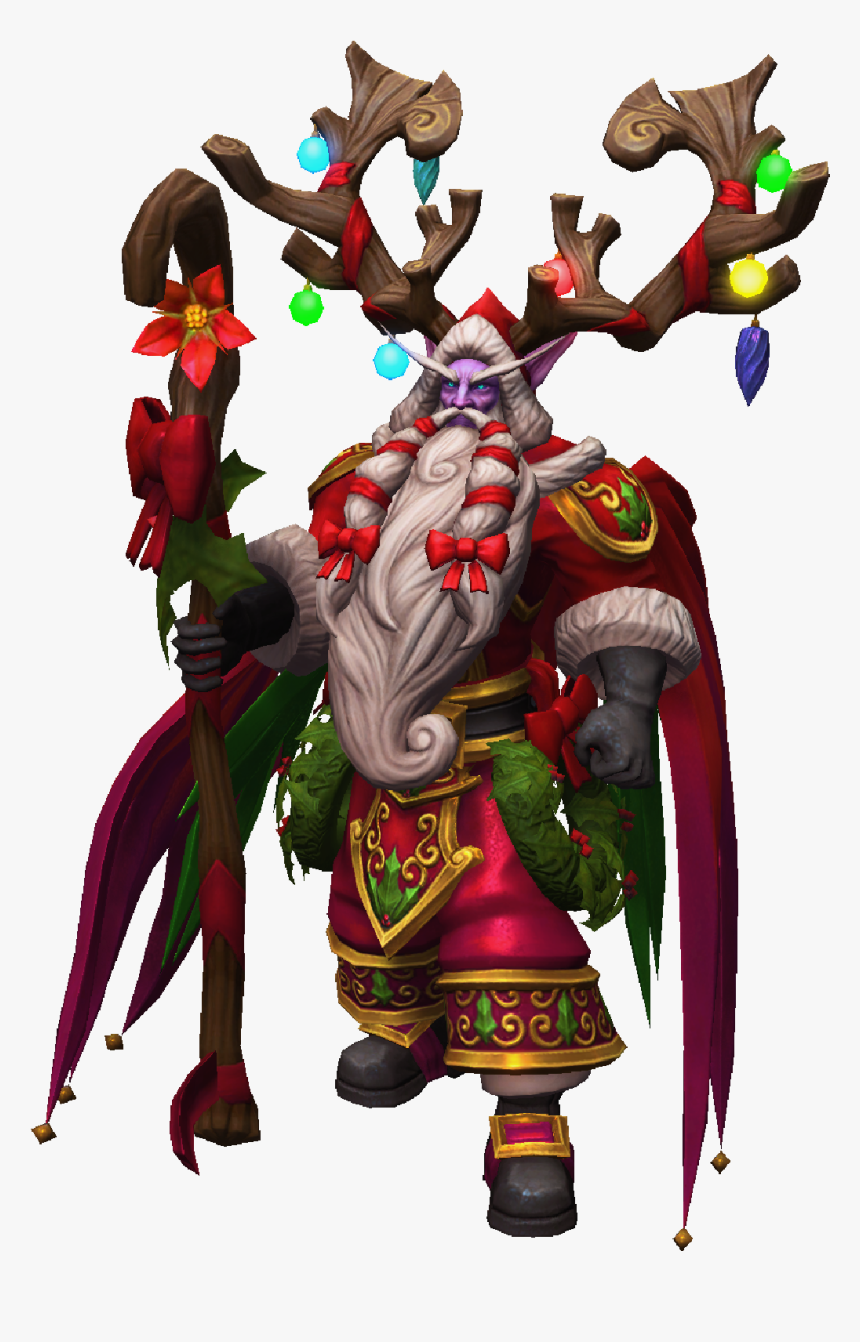 Malfurion Winter Veil Greatfather Skin, HD Png Download