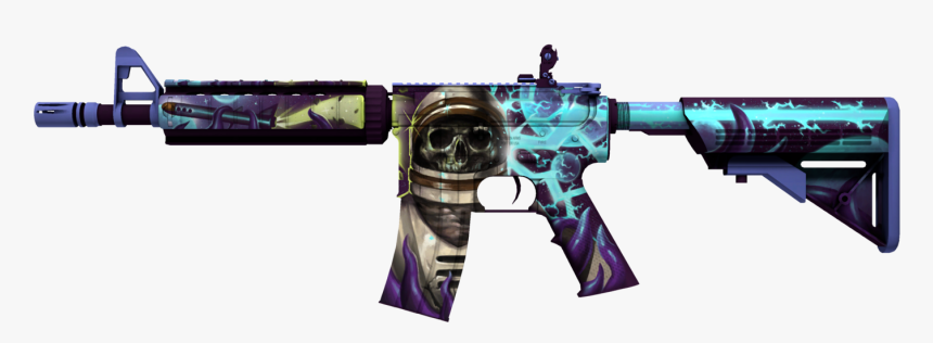 Counter Strike Go Png - Cs Go Blue M4a4, Transparent Png