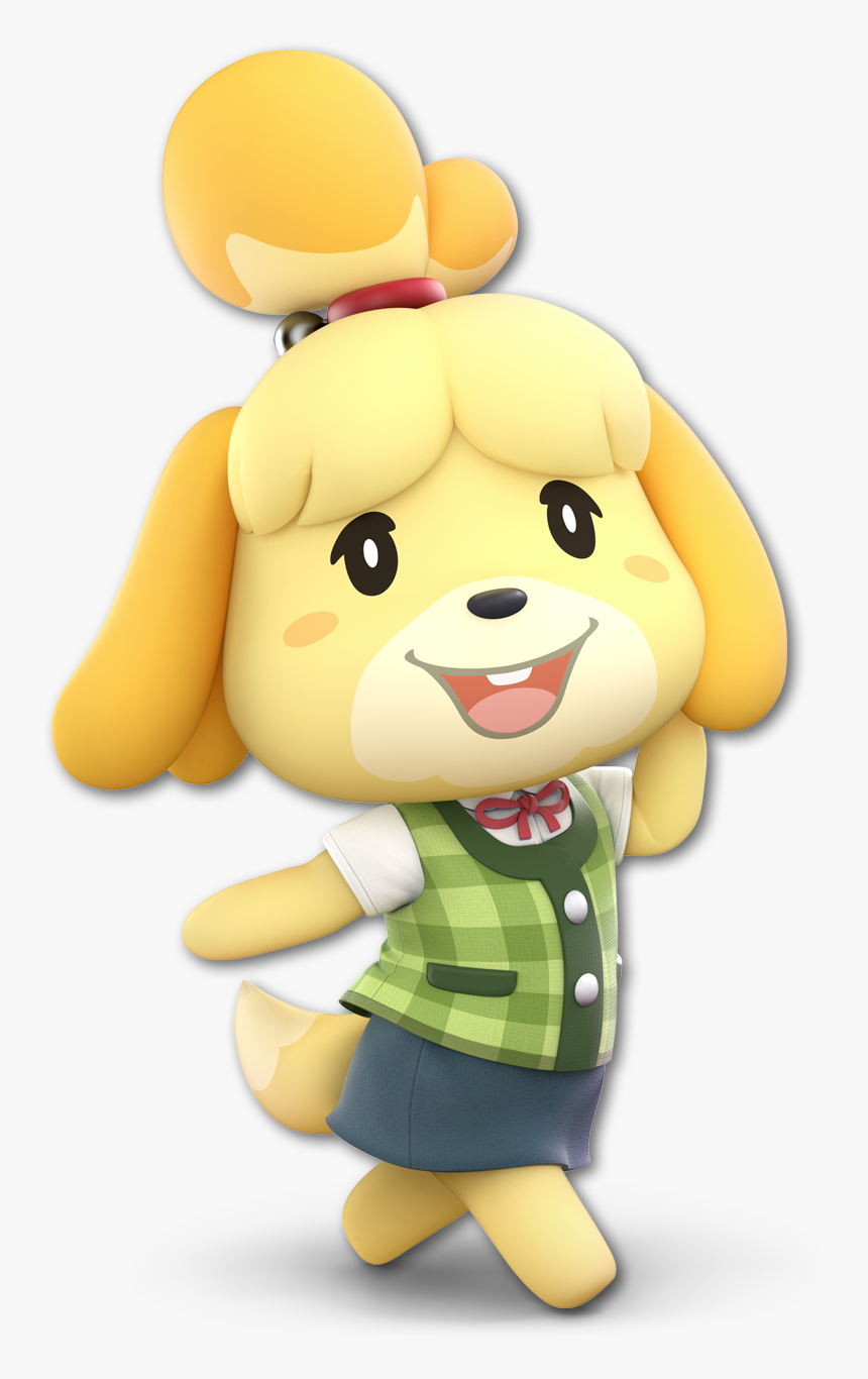 Yellow Mammal Vertebrate Cartoon Stuffed Toy Toy - Isabelle Smash Ultimate Render, HD Png Download