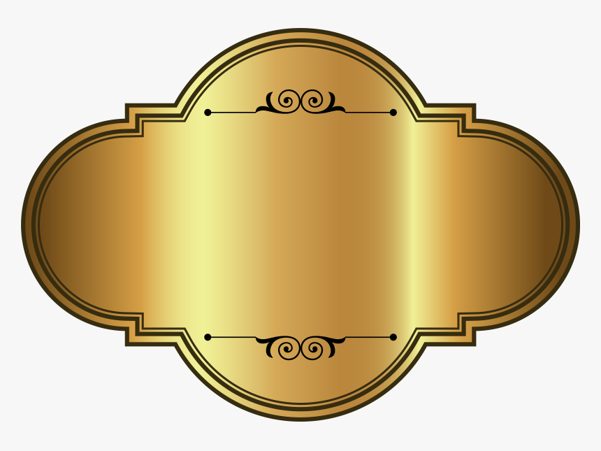 Golden Luxury Label Template Png Clipart Picture, Transparent Png
