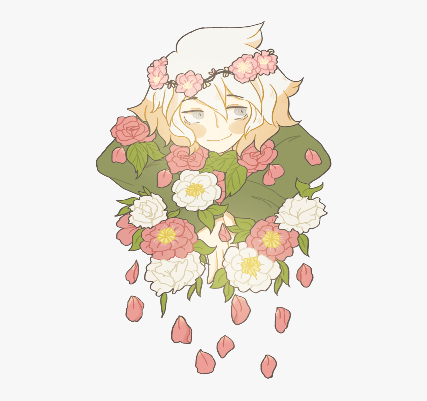 Anime, Sdr2, And Komaeda Nagito Image - Nagito Komaeda Flower Crown, HD Png Download