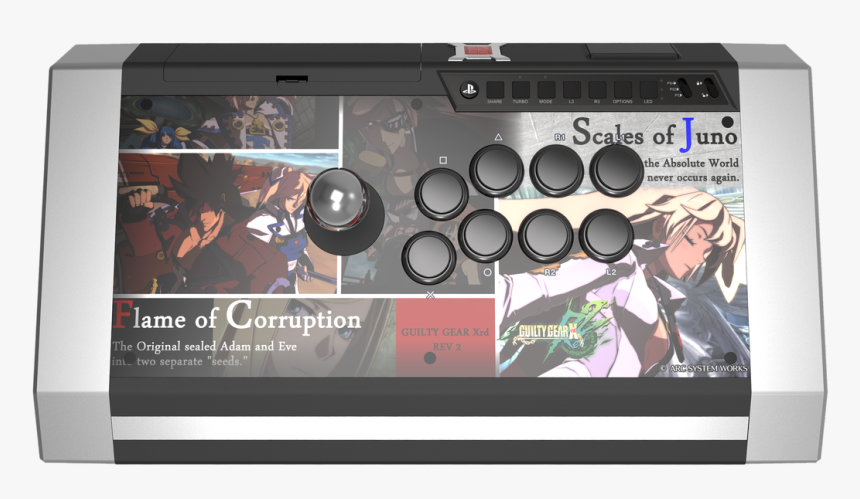 Ggxrd Rev 2 Obsidian Joystick - Guilty Gear Qanba, HD Png Download