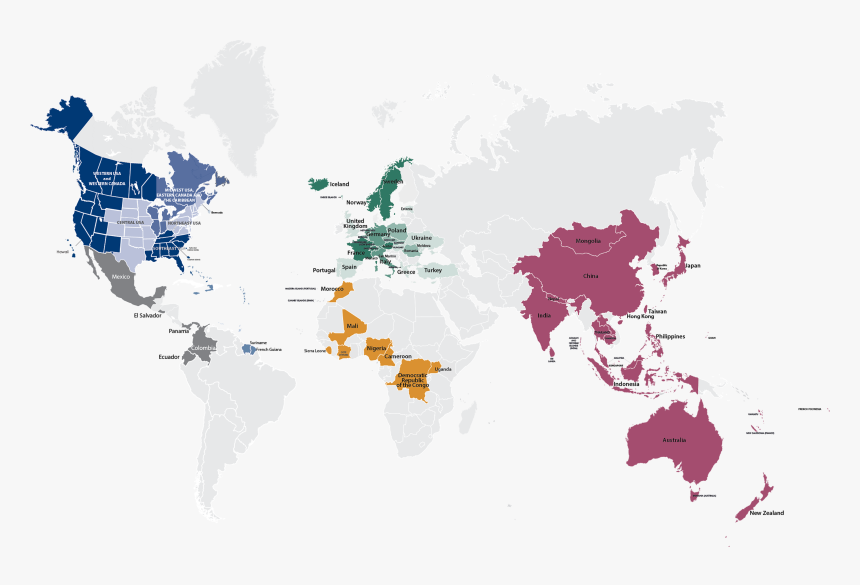 Kiwanis Nations And Territories - Asia Pacific Region Png, Transparent Png