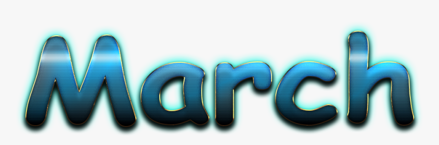 March Name Png - Graphic Design, Transparent Png