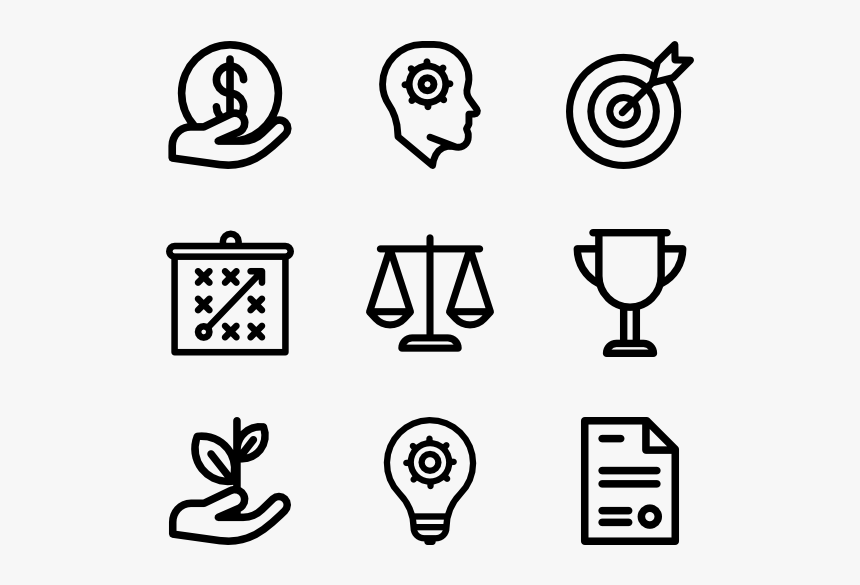 Productivity Icons - Hand Drawn Icon Png, Transparent Png
