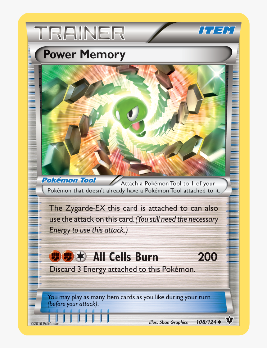 Power Memory Pokemon Card, HD Png Download